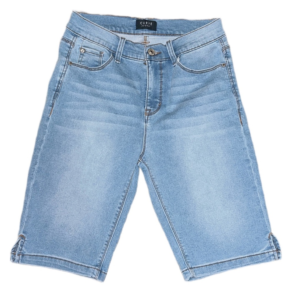 CURVE Light Blue Bermuda style  Denim Shorts
